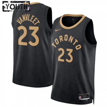 Maillot Basket Enfant Toronto Raptors Fred Vanvleet 23 2022-23 Nike City Edition Noir Swingman